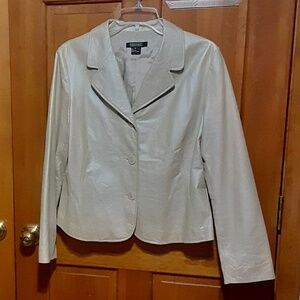 Karen Kane Lined Leather Jacket